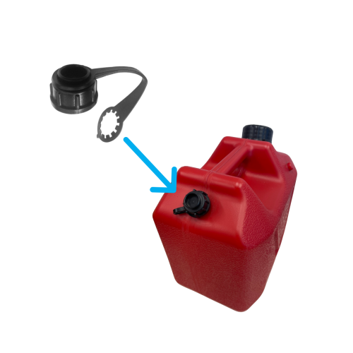 FCCLOSURESML - Small Black Fuel Can Closure / Screw Cap - Image 2