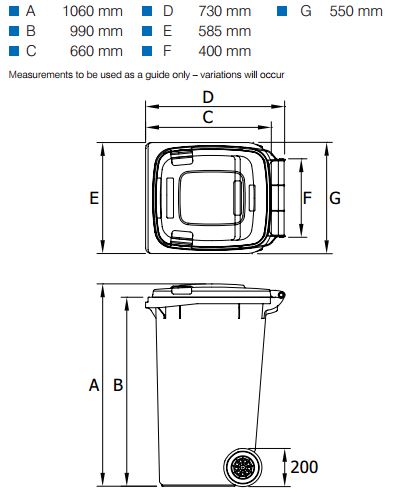 Wheelie Bin Dimensions