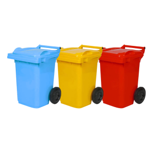WB60L - 60L Wheelie Bin Red, Sky Blue, Yellow