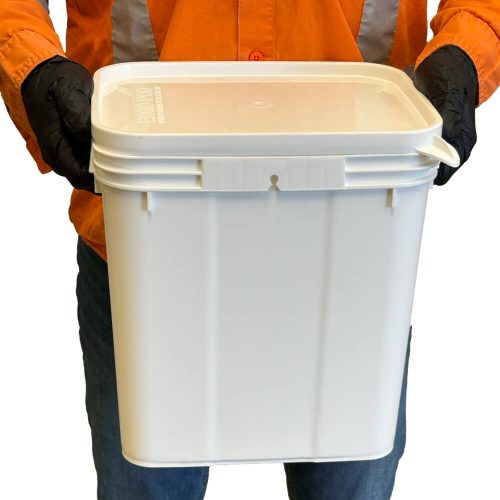 EP16LWH - 16L White Ergo Container & Lid - Image 2