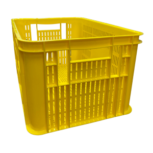 IH300YEL - 66L Ventilated Lug Box Yellow *QLD ONLY SPECIAL*