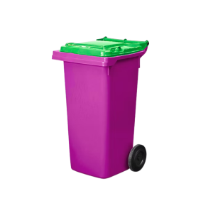 WB240 - 240L Wheelie Bin Purple w/ Green Lid *QLD ONLY SPECIAL*